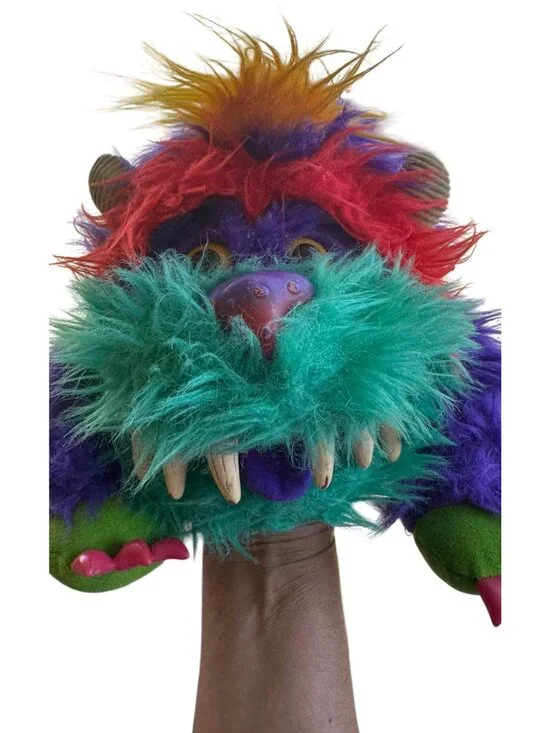 Vintage 1986 My Pet Monster, Rark, Hand Puppet Stuffed Animal Without Handcuffs - Picture 2 of 13